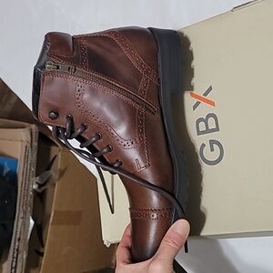 GBX Men's Brown Leather Boots